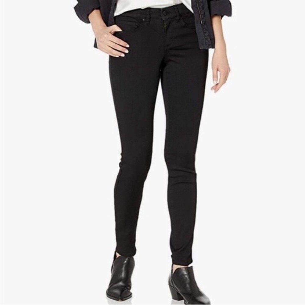 Vintage America Black Boho Straight Denim Jeans 4